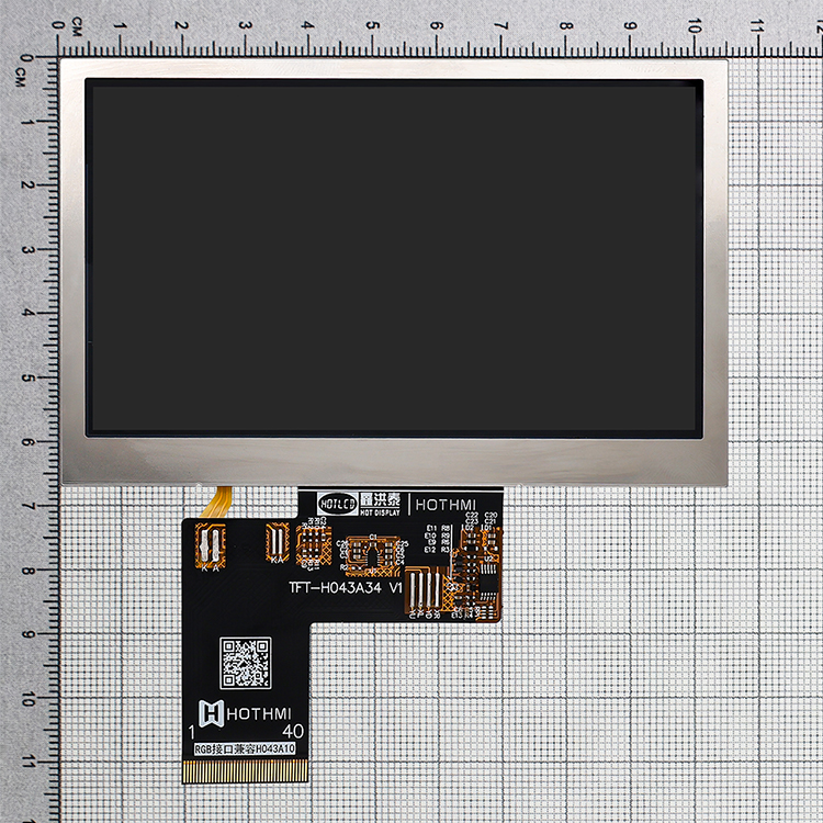 4.3 寸宽温工业TFT LCD 模组800x480 阳光下可见液晶屏